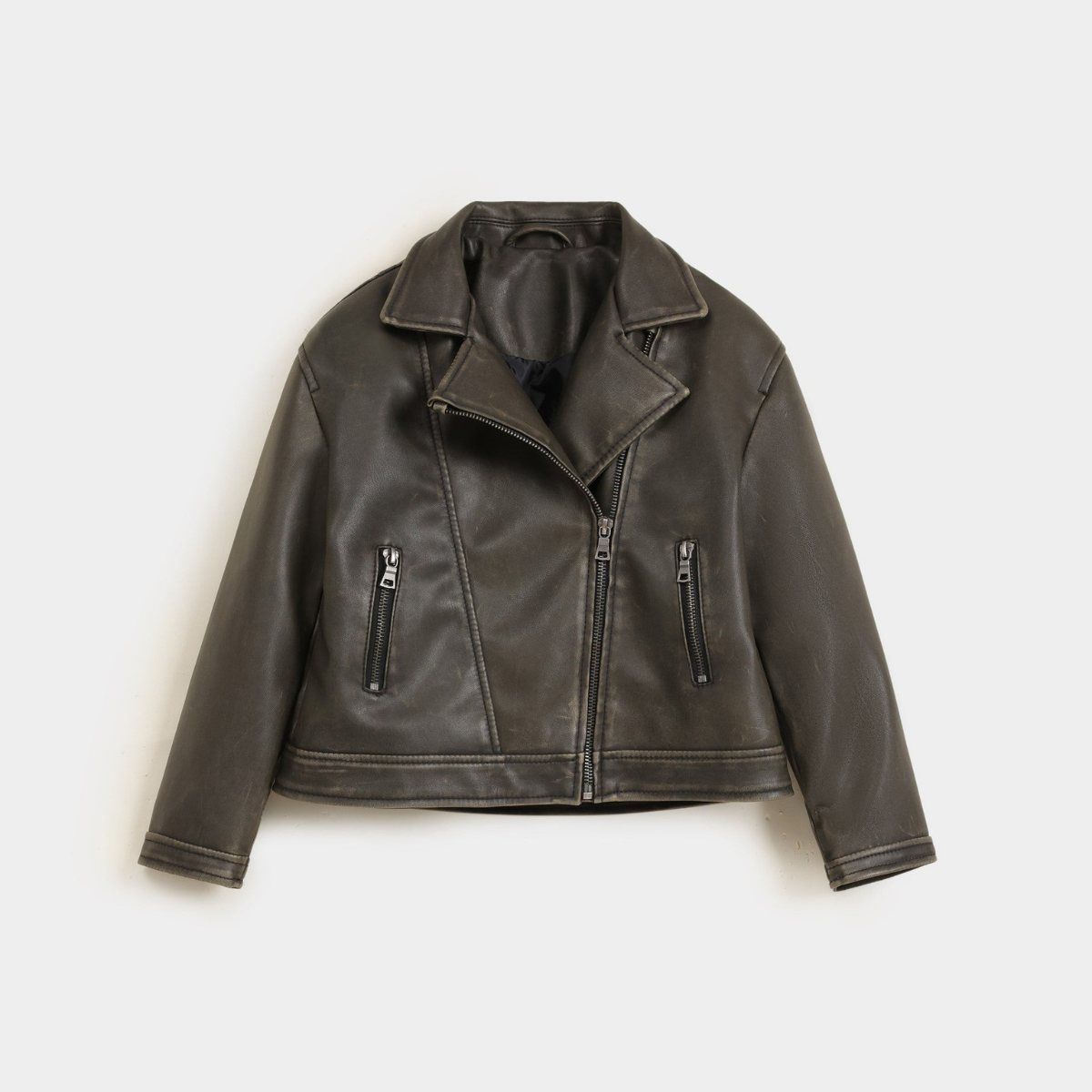 Faux Leather Biker Jacket