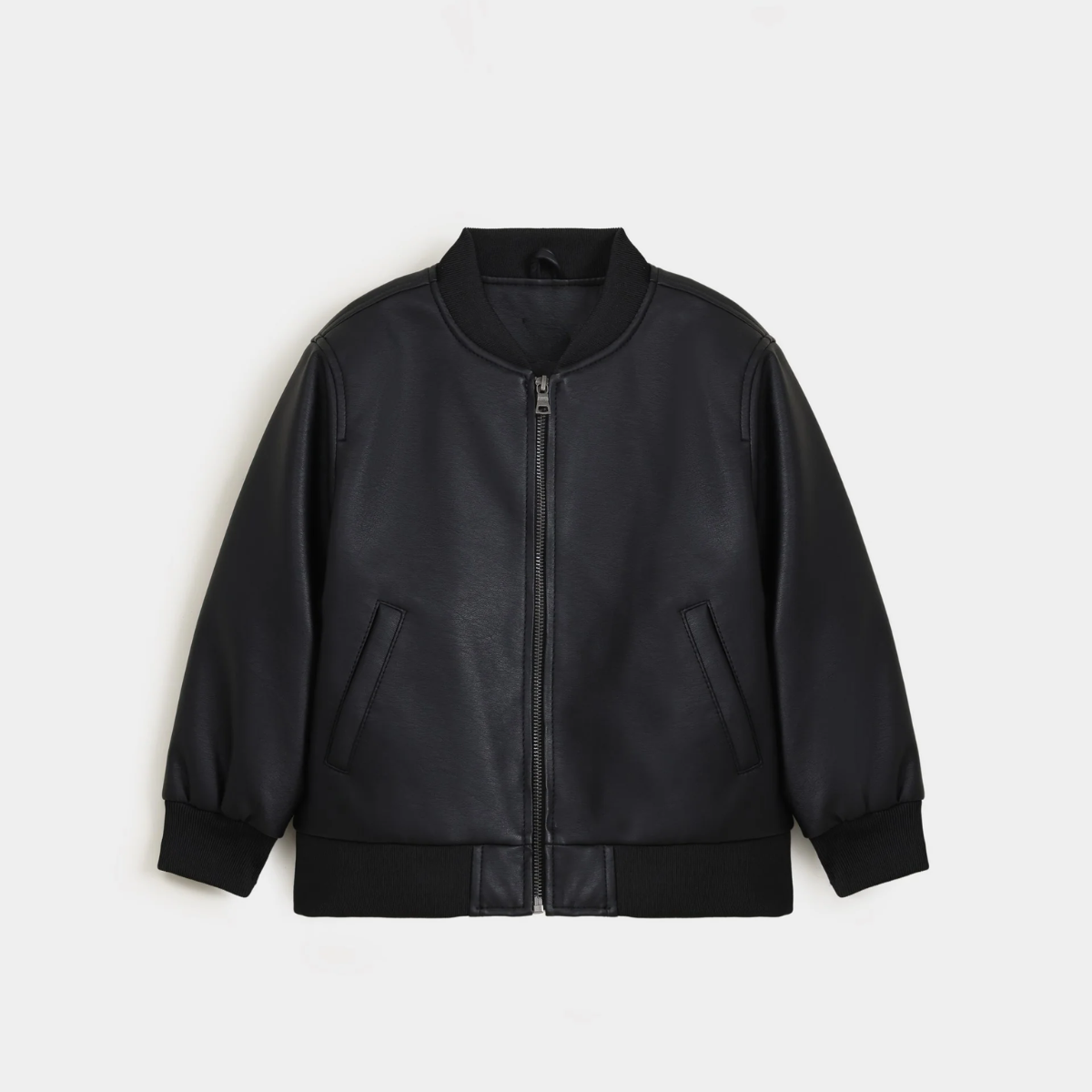  Leather Bomber Jacket