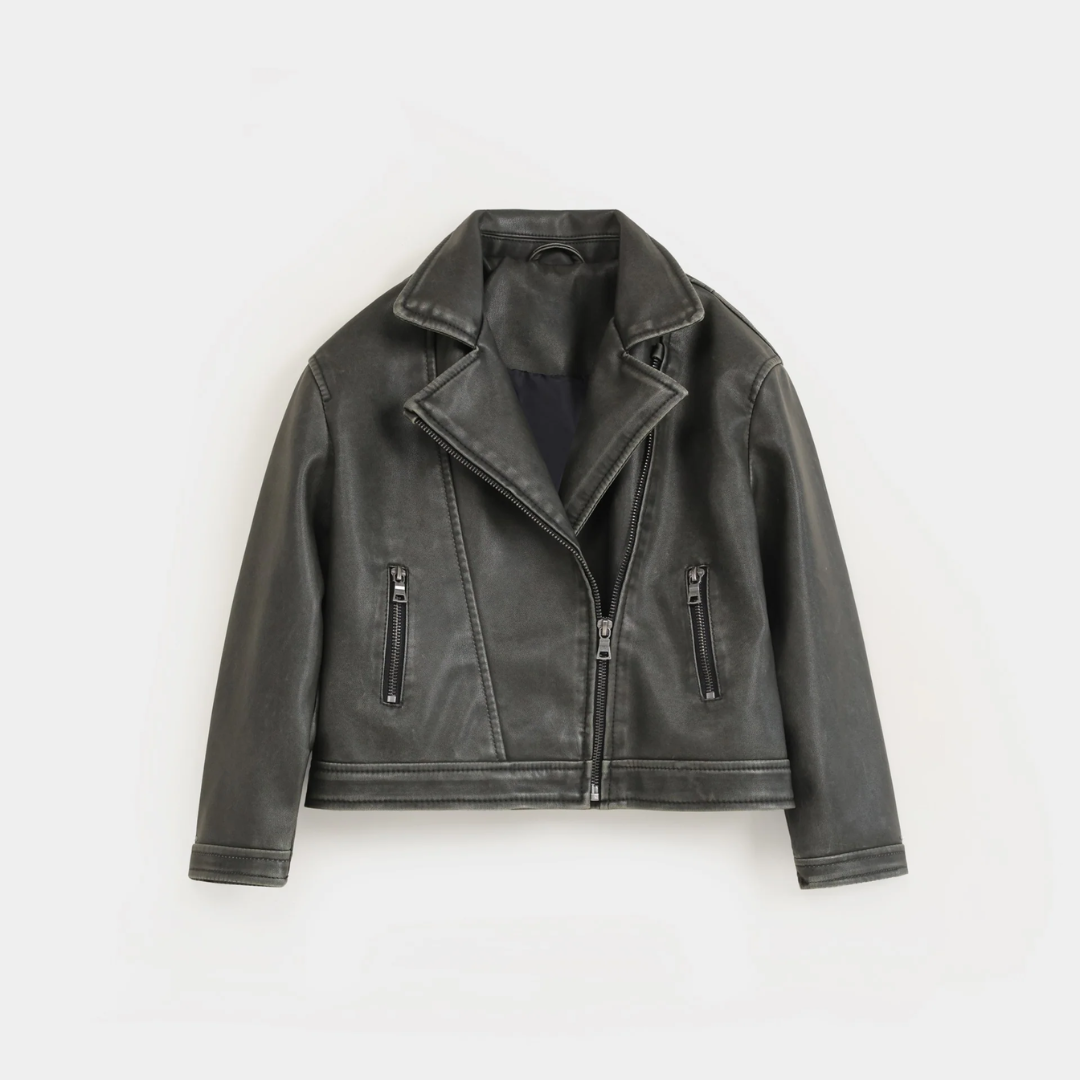 Faux Leather Biker Jacket