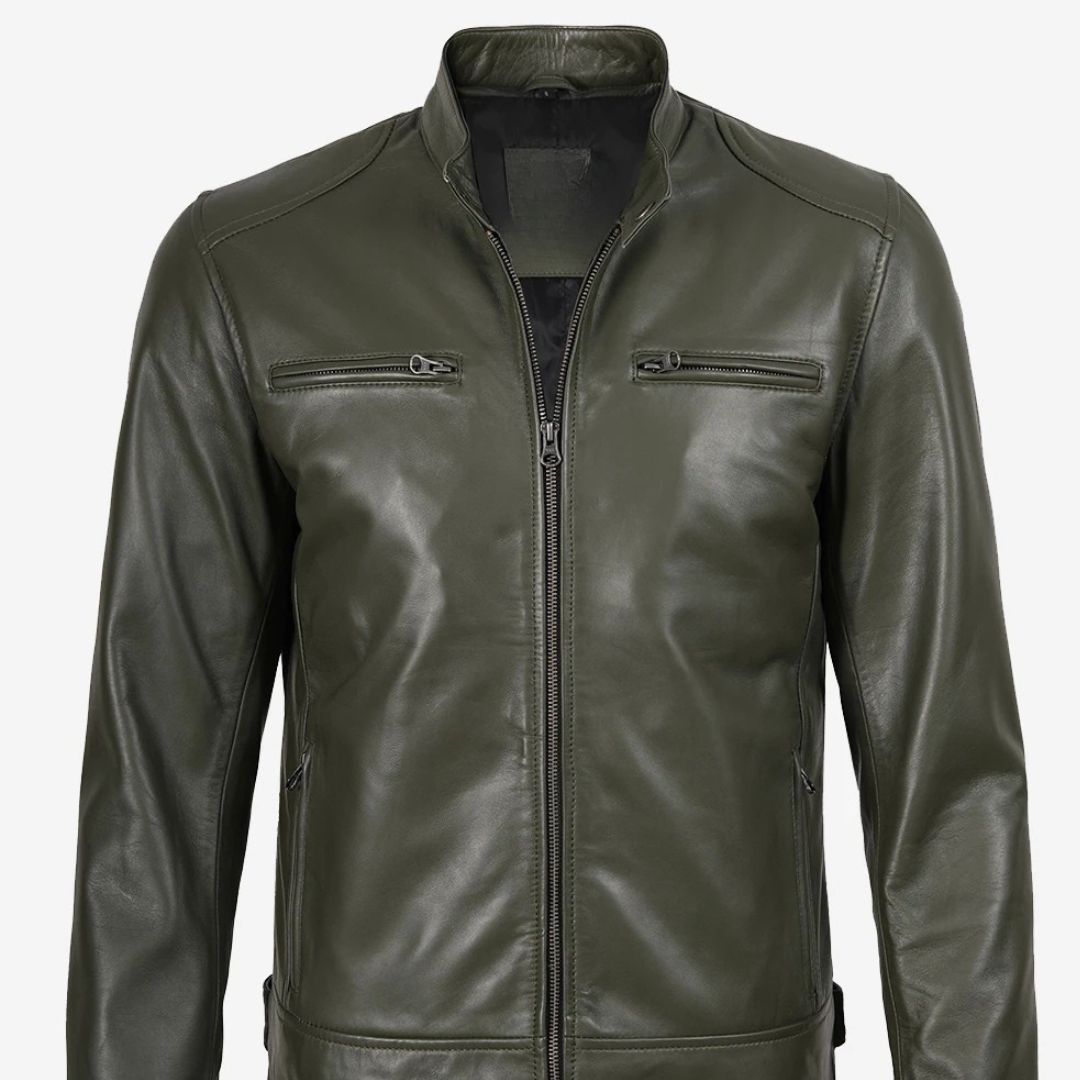 Dodge Men's Leather Jacket