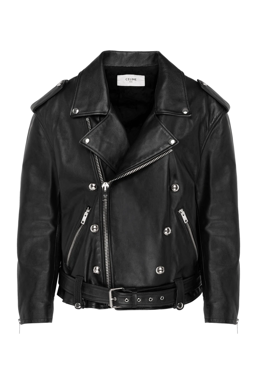 Women's Mender Ladies Biker Leather Jacket - Black 