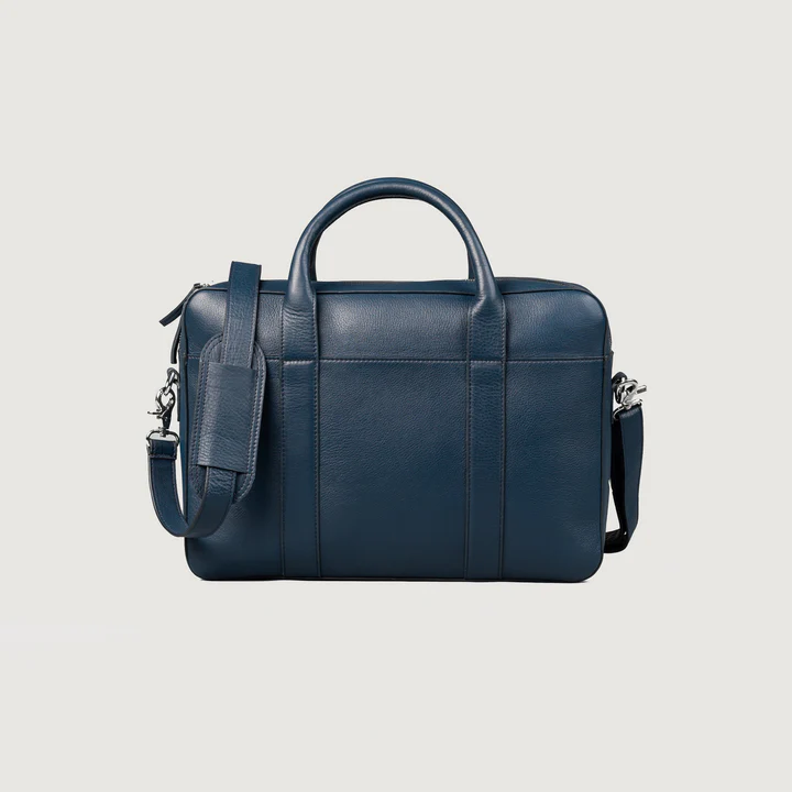 Midnight Blue Leather Briefcase